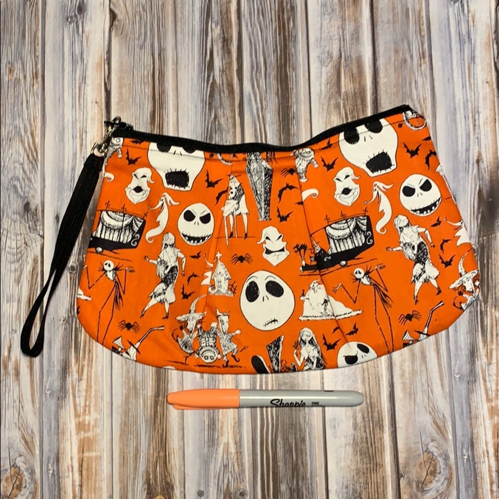 Nightmare Before Christmas Pleated Wristlet Pouch